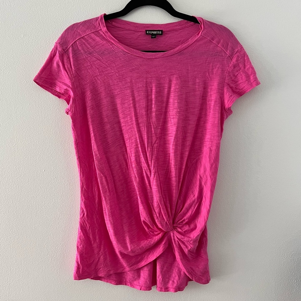 Bundle 4 ($10 items for $20) Express | Women's Front Side Knot | Pink Top